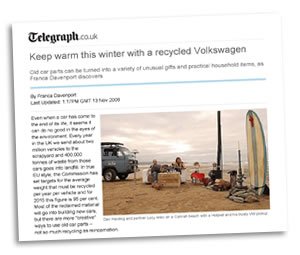 hotpod feature on The Telegraph website